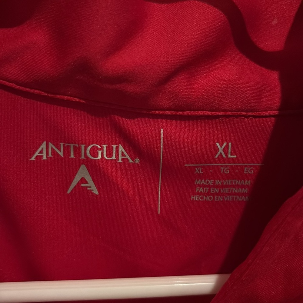 New with tags! Antigua Men's Vibrant Red Polo - Cincinnati Reds - Picture 3 of 5